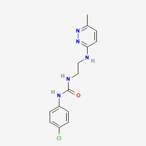 N-(4-chlorophenyl)-N'-{2-[(6-methyl-3-pyridazinyl)amino]ethyl}urea