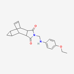 2-{[(4-ethoxyphenyl)amino]methyl}hexahydro-4,6-ethenocyclopropa[f]isoindole-1,3(2H,3aH)-dione