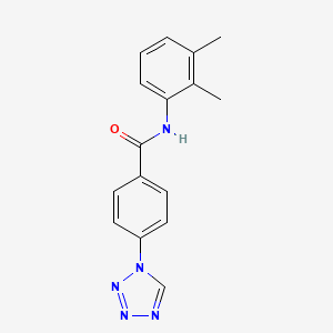 molecular formula C16H15N5O B4475722 N-(2,3-DIMETHYLPHENYL)-4-(1H-1,2,3,4-TETRAZOL-1-YL)BENZAMIDE 