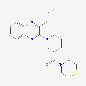 [1-(3-Ethoxyquinoxalin-2-yl)piperidin-3-yl](thiomorpholin-4-yl)methanone