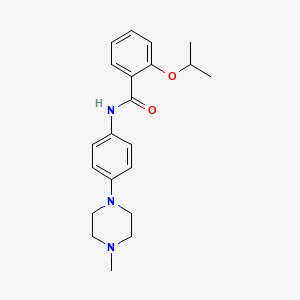 molecular formula C21H27N3O2 B4475770 2-isopropoxy-N-[4-(4-methyl-1-piperazinyl)phenyl]benzamide 