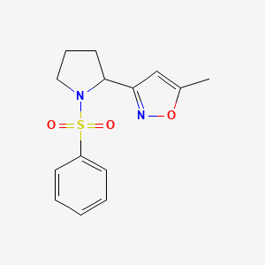 5-methyl-3-[1-(phenylsulfonyl)-2-pyrrolidinyl]isoxazole