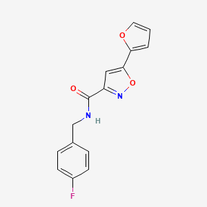 N-(4-fluorobenzyl)-5-(2-furyl)-3-isoxazolecarboxamide