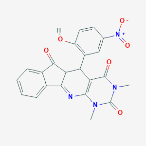 5-(2-hydroxy-5-nitrophenyl)-1,3-dimethyl-5,5a-dihydro-1H-indeno[2',1':5,6]pyrido[2,3-d]pyrimidine-2,4,6(3H)-trione