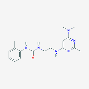 N-(2-{[6-(dimethylamino)-2-methyl-4-pyrimidinyl]amino}ethyl)-N'-(2-methylphenyl)urea