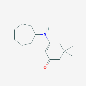 3-(Cycloheptylamino)-5,5-dimethylcyclohex-2-en-1-one