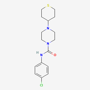 N-(4-chlorophenyl)-4-(tetrahydro-2H-thiopyran-4-yl)piperazine-1-carboxamide