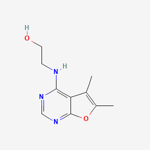 molecular formula C10H13N3O2 B4475829 2-[(5,6-dimethylfuro[2,3-d]pyrimidin-4-yl)amino]ethanol 