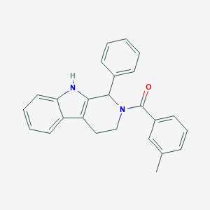 (3-methylphenyl)(1-phenyl-1,3,4,9-tetrahydro-2H-beta-carbolin-2-yl)methanone