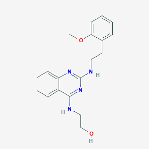 2-[(2-{[2-(2-methoxyphenyl)ethyl]amino}-4-quinazolinyl)amino]ethanol