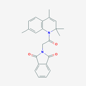 molecular formula C23H22N2O3 B447585 2-[2-Oxo-2-(2,2,4,7-tetramethyl-2H-quinolin-1-yl)-ethyl]-isoindole-1,3-dione CAS No. 300730-85-2