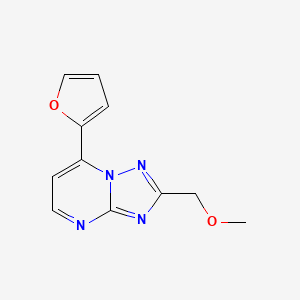 7-(2-furyl)-2-(methoxymethyl)[1,2,4]triazolo[1,5-a]pyrimidine