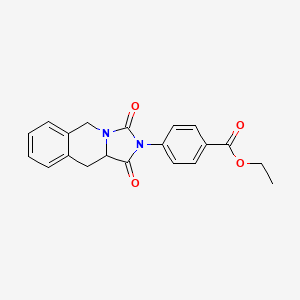 ethyl 4-(1,3-dioxo-1,5,10,10a-tetrahydroimidazo[1,5-b]isoquinolin-2(3H)-yl)benzoate