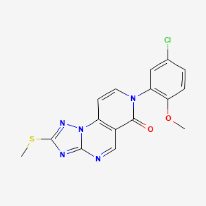 7-(5-chloro-2-methoxyphenyl)-2-(methylsulfanyl)pyrido[3,4-e][1,2,4]triazolo[1,5-a]pyrimidin-6(7H)-one