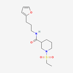 1-(ethylsulfonyl)-N-[3-(2-furyl)propyl]-3-piperidinecarboxamide