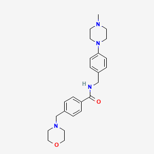 N-[4-(4-methyl-1-piperazinyl)benzyl]-4-(4-morpholinylmethyl)benzamide