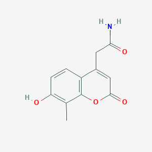 2-(7-hydroxy-8-methyl-2-oxo-2H-chromen-4-yl)acetamide