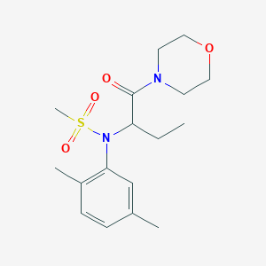 N-(2,5-dimethylphenyl)-N-[1-(4-morpholinylcarbonyl)propyl]methanesulfonamide