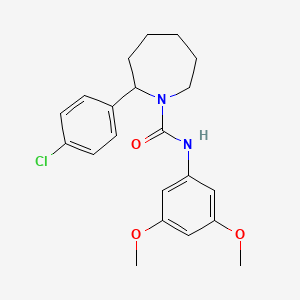 2-(4-chlorophenyl)-N-(3,5-dimethoxyphenyl)azepane-1-carboxamide