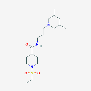 N-[3-(3,5-dimethylpiperidin-1-yl)propyl]-1-(ethylsulfonyl)piperidine-4-carboxamide