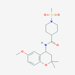 1-METHANESULFONYL-N-(6-METHOXY-2,2-DIMETHYL-3,4-DIHYDRO-2H-1-BENZOPYRAN-4-YL)PIPERIDINE-4-CARBOXAMIDE