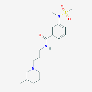 3-(N-METHYLMETHANESULFONAMIDO)-N-[3-(3-METHYLPIPERIDIN-1-YL)PROPYL]BENZAMIDE