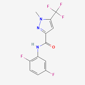 N-(2,5-difluorophenyl)-1-methyl-5-(trifluoromethyl)-1H-pyrazole-3-carboxamide