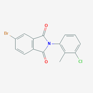 molecular formula C15H9BrClNO2 B447603 5-bromo-2-(3-chloro-2-methylphenyl)-1H-isoindole-1,3(2H)-dione 
