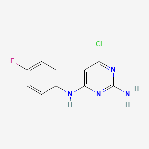 6-chloro-N~4~-(4-fluorophenyl)-2,4-pyrimidinediamine