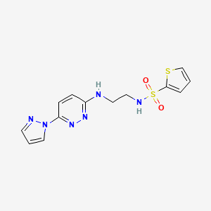 N-(2-{[6-(1H-pyrazol-1-yl)-3-pyridazinyl]amino}ethyl)-2-thiophenesulfonamide