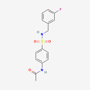 N-(4-{[(3-FLUOROPHENYL)METHYL]SULFAMOYL}PHENYL)ACETAMIDE