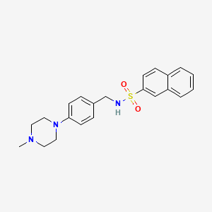 N-{[4-(4-METHYLPIPERAZIN-1-YL)PHENYL]METHYL}NAPHTHALENE-2-SULFONAMIDE