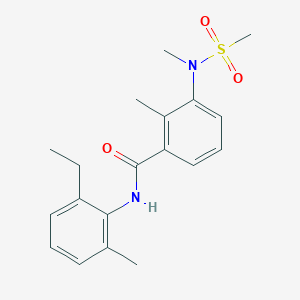 N-(2-ethyl-6-methylphenyl)-2-methyl-3-[methyl(methylsulfonyl)amino]benzamide