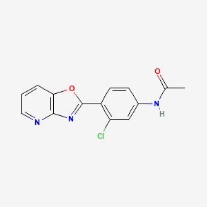 N-(3-CHLORO-4-{[1,3]OXAZOLO[4,5-B]PYRIDIN-2-YL}PHENYL)ACETAMIDE