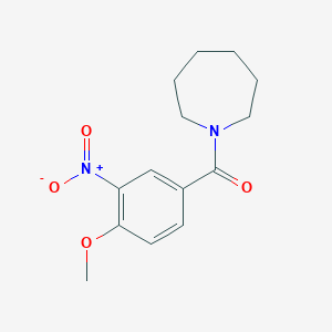 molecular formula C14H18N2O4 B447622 1-(4-Methoxy-3-nitrobenzoyl)azepane 