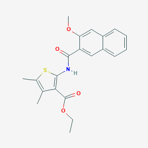 Ethyl 2-[(3-methoxy-2-naphthoyl)amino]-4,5-dimethyl-3-thiophenecarboxylate