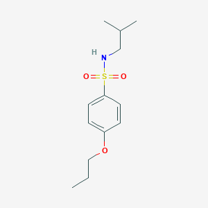 molecular formula C13H21NO3S B4476247 (2-Methylpropyl)[(4-propoxyphenyl)sulfonyl]amine 