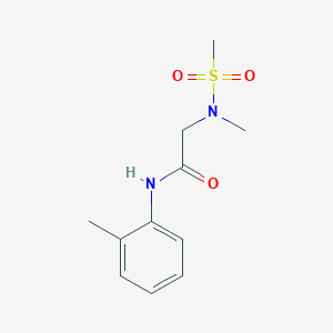 2-[methyl(methylsulfonyl)amino]-N-(2-methylphenyl)acetamide