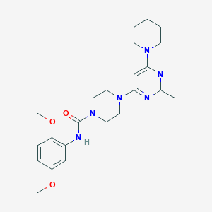 N-(2,5-Dimethoxyphenyl)-4-[2-methyl-6-(piperidin-1-YL)pyrimidin-4-YL]piperazine-1-carboxamide