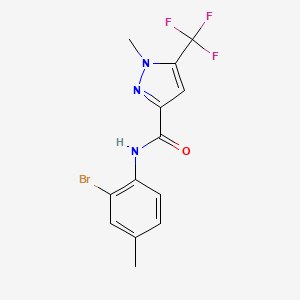 N-(2-bromo-4-methylphenyl)-1-methyl-5-(trifluoromethyl)-1H-pyrazole-3-carboxamide