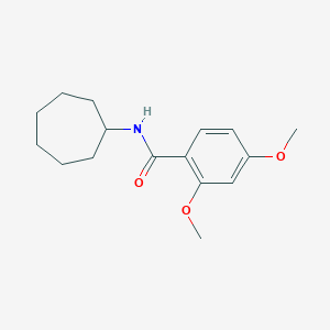molecular formula C16H23NO3 B447633 N-cycloheptyl-2,4-dimethoxybenzamide 