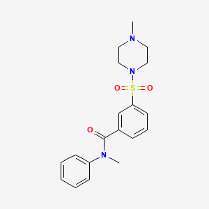 N-methyl-3-[(4-methyl-1-piperazinyl)sulfonyl]-N-phenylbenzamide