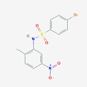 molecular formula C13H11BrN2O4S B447641 4-bromo-N-(2-methyl-5-nitrophenyl)benzenesulfonamide 