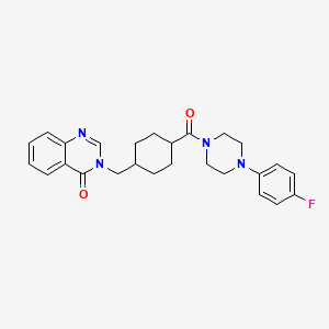 3-[(TRANS-4-{[4-(4-FLUOROPHENYL)-1-PIPERAZINYL]CARBONYL}CYCLOHEXYL)METHYL]-4(3H)-QUINAZOLINONE