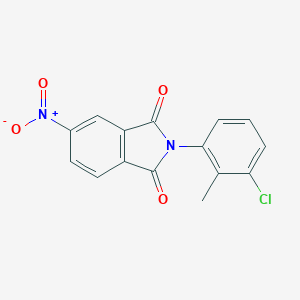 molecular formula C15H9ClN2O4 B447642 2-(3-chloro-2-methylphenyl)-5-nitro-1H-isoindole-1,3(2H)-dione 