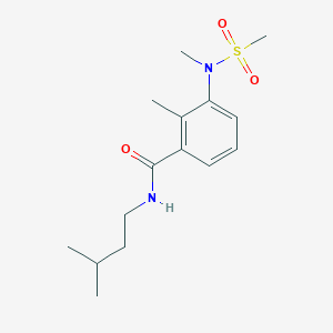 2-METHYL-N-(3-METHYLBUTYL)-3-(N-METHYLMETHANESULFONAMIDO)BENZAMIDE