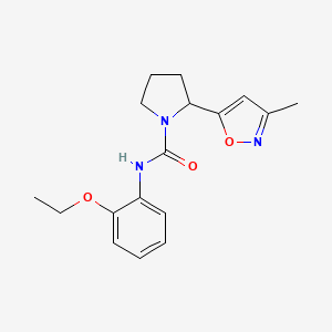 N-(2-ethoxyphenyl)-2-(3-methyl-1,2-oxazol-5-yl)pyrrolidine-1-carboxamide