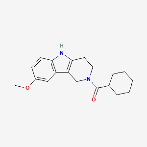 molecular formula C19H24N2O2 B4476459 cyclohexyl(8-methoxy-1,3,4,5-tetrahydro-2H-pyrido[4,3-b]indol-2-yl)methanone 