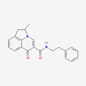 2-methyl-6-oxo-N-(2-phenylethyl)-1,2-dihydro-6H-pyrrolo[3,2,1-ij]quinoline-5-carboxamide