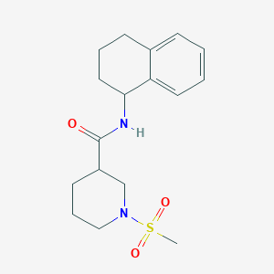 1-(methylsulfonyl)-N-(1,2,3,4-tetrahydro-1-naphthalenyl)-3-piperidinecarboxamide